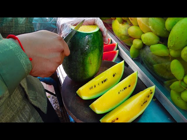 Thai Fruit Ninja 🥷 Skills! 💯 #fyp #foodie #viral #thailand