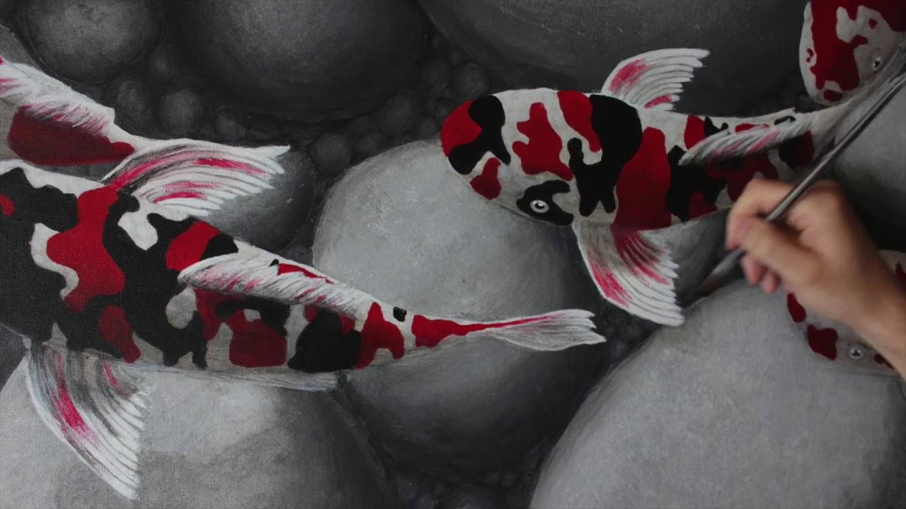 Watercolour Koi Fish Tutorial 