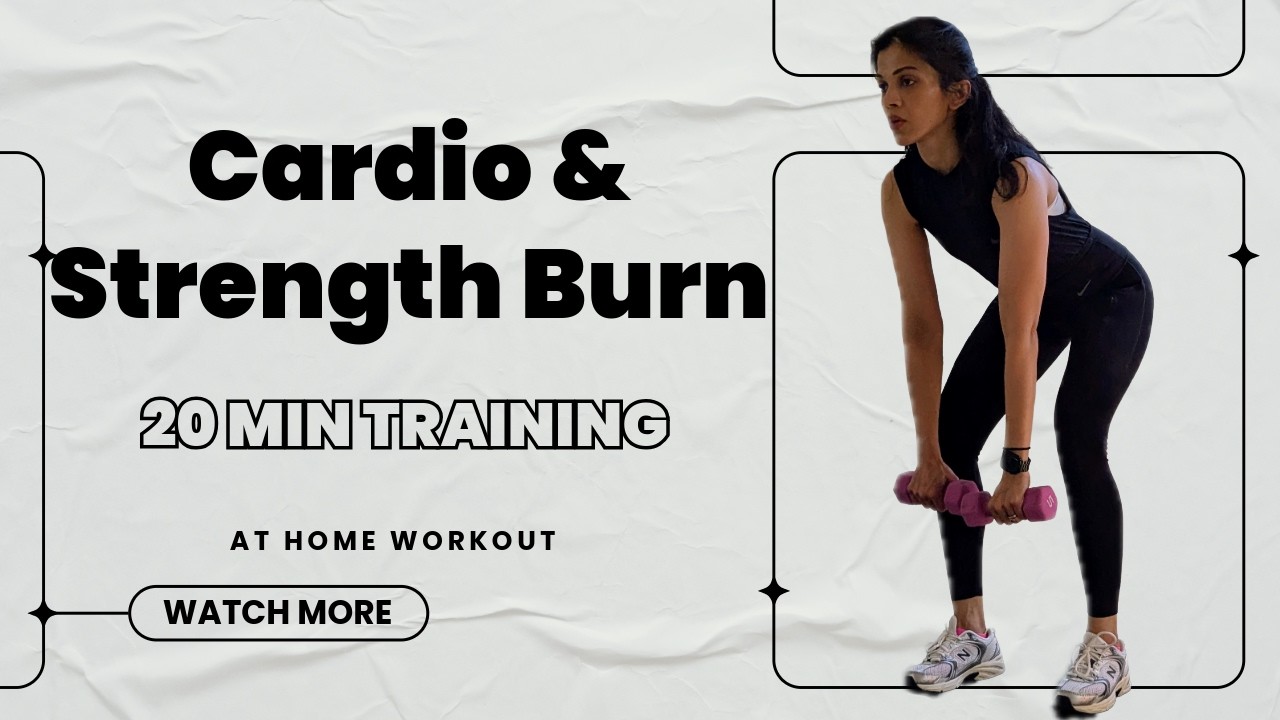 Full Body Cardio + Strength Workout | 20 Min Fat Burning At Home ...