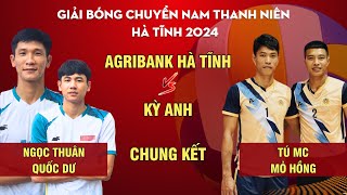 🔴 Chung kết: Agribank Hà Tĩnh (Quốc Dư, Ngọc Thuân, Văn Duy) vs Kỳ Anh (Mỏ hồng, Tú MC)