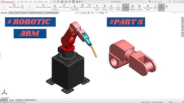 How to Design Robotic Arm in Solidworks #Part 5 #Robot #solidworks #Engineering #Solidworksprojects