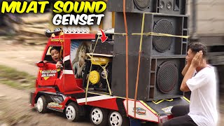 CEK SOUND!! PERTAMA TRUK TOWING DIMAS MUAT SOUND DAN GENSET, CEK SOUND KELILING KAMPUNG