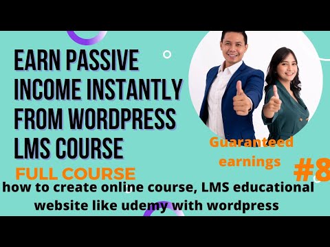 how to create online course, LMS educational website like udemy with ...