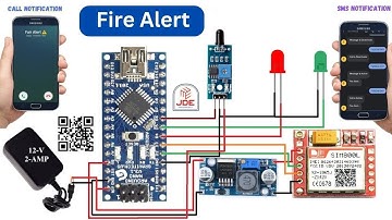 How To Make GSM Based Fire Alert System | SMS And Call Notification | Arduino Project