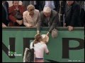 Boris Yeltsin watching Maria Sharapova