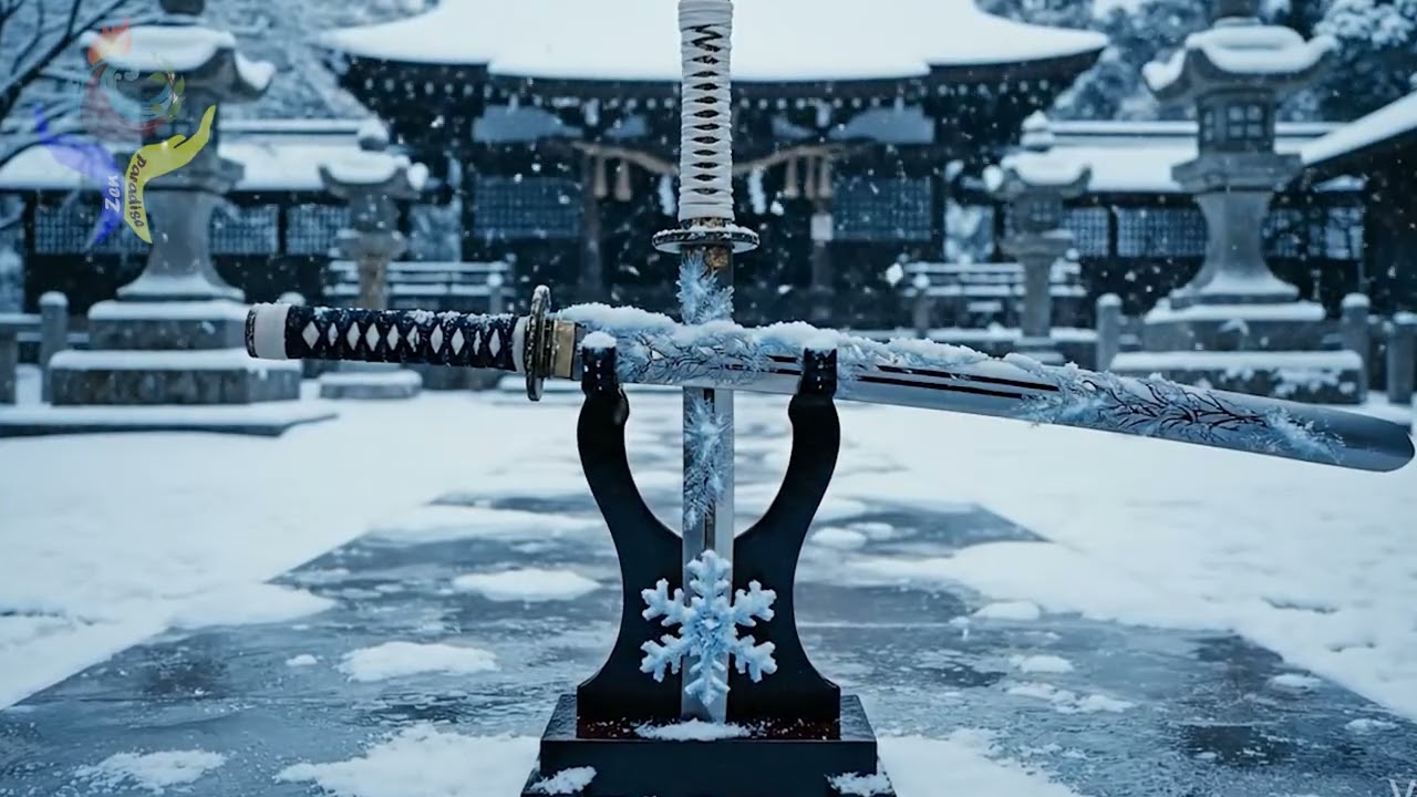 Snow Shrine Katana • Frozen Courtyard Stillness • Samurai Zen Ambient