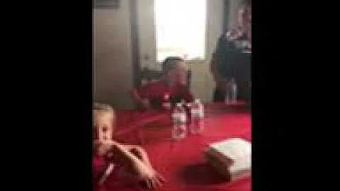 2 years old steals 9 years old birthday wish