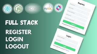Full Stack Register, Login & Logout implementation || Securing pages with JWT Token || MERN Stack