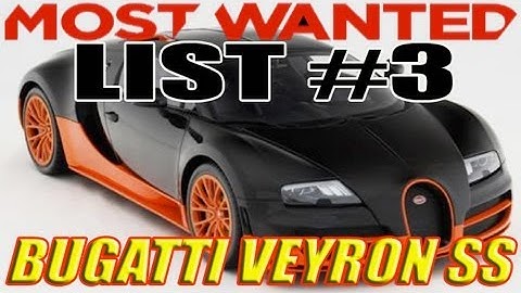 Most Wanted # 3 Car Race: Bugatti Veyron Super Sport vs Marussian (NFS01)