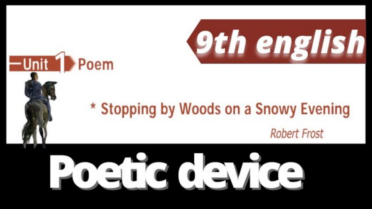 9th Standard English Unit 1 poem Poetic Device YouTube