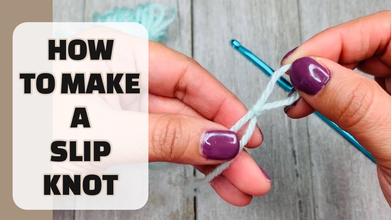 How to CROCHET FOR ABSOLUTE BEGINNERS / The Slip Knot SLOW MOTION YouTube