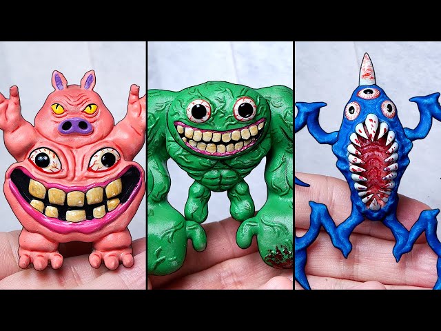 ROBLOX] Making DOORS All Monsters Sculptures Timelapse : Hotel Update 