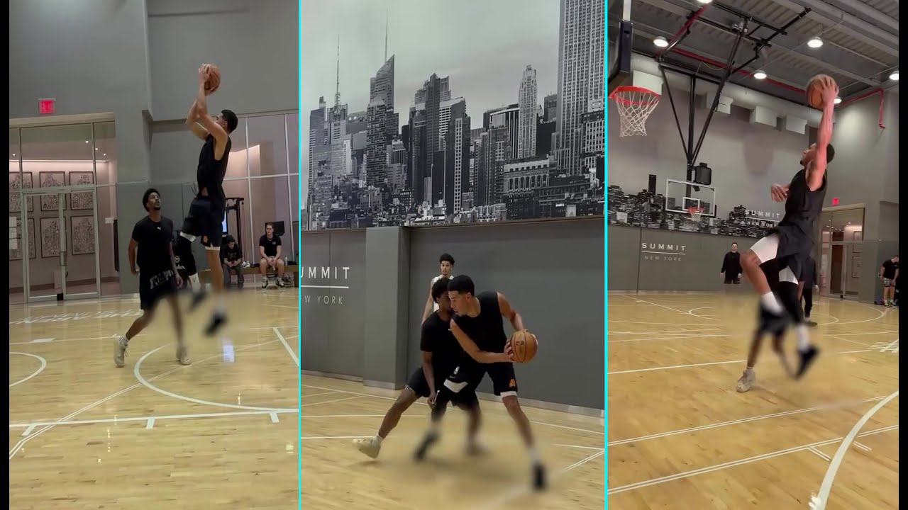 DEVIN BOOKERs LATEST OFF SEASON WORKOUT ( first - ever ?) WITH NBA TRAINER cbrickley603