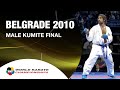 Rafael aghayev vs luigi busa  wkf karate male kumite final 75kg  belgrade 2010