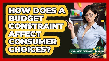 How Does A Budget Constraint Affect Consumer Choices? - Learn About Economics