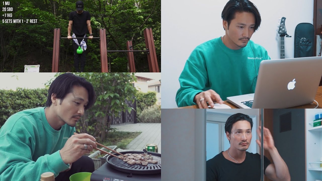 [Vlog] とある１日の過ごし方 〜なんだかんだ毎日幸せだなぁ〜 [カリステニクス･自重トレ]