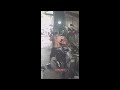 Man has shirt shredded off in lathe machine