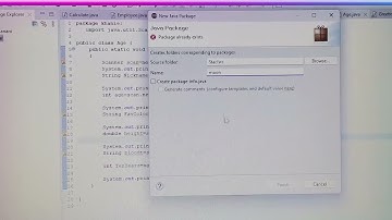 How to create a source folder and package in eclipse.