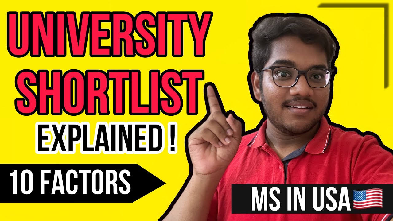 How To Short List Universities MS IN USA L YouTube How To Short List Universities MS IN USA L YouTube