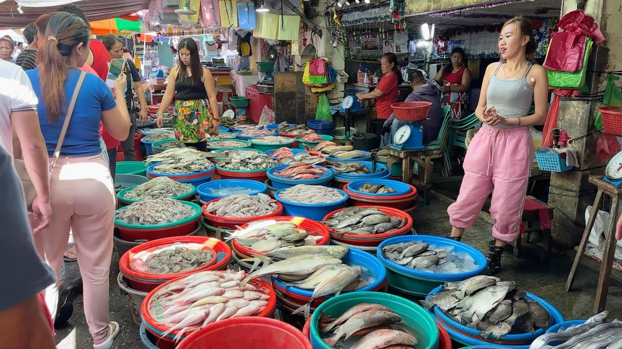 DAGUPAN CITY, PANGASINAN PHILIPPINES-SEAFOOD MARKET TOUR [4k] walking tour