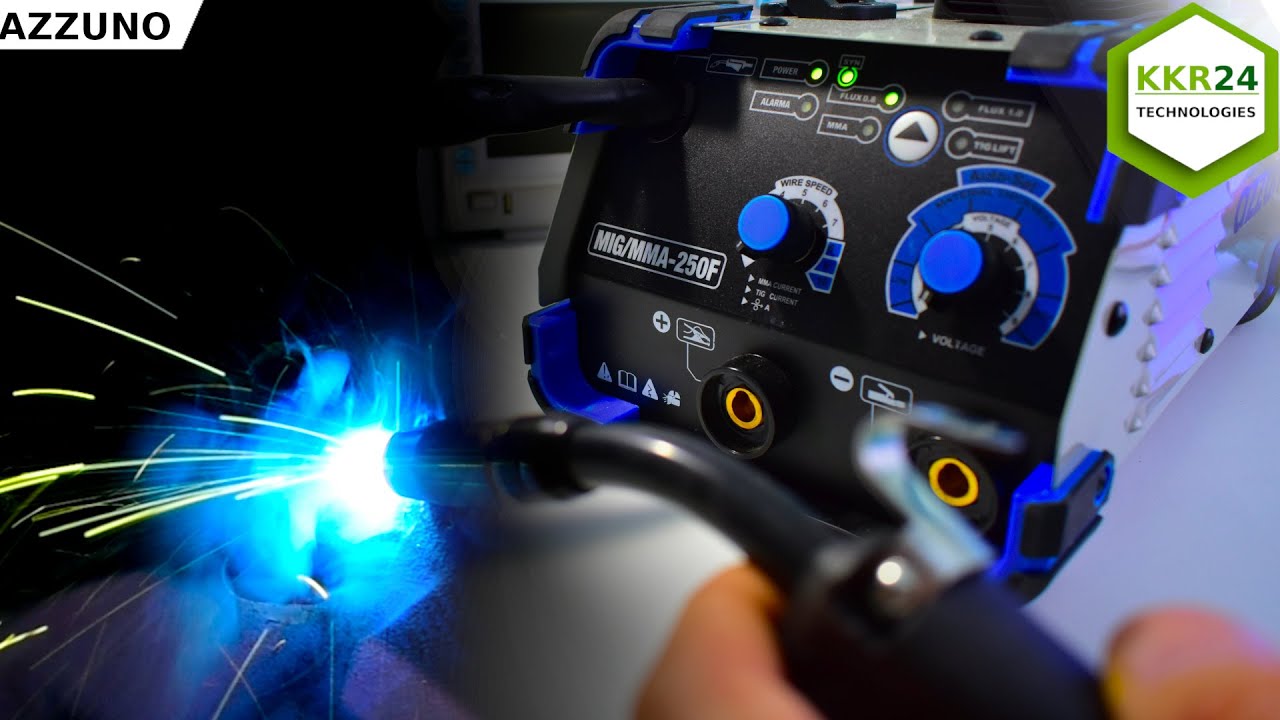 Сварочный аппарат для ГАРАЖА!!!  AZZUNO MIG/MMA-F250 и даже TIG то есть 3 в 1