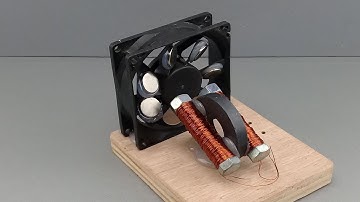 Free Energy Generator Using Computer Exhaust Fan // Magnet // Copper Coil