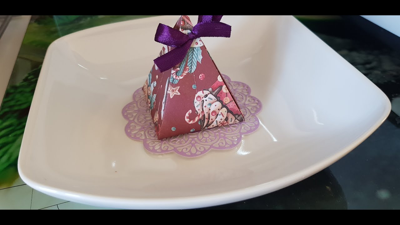 Boite chocolat, pour les invités . NO cut,no glue 🎄🎁