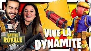 LA DYNAMITE EST SUPER PUISSANTE ! | FORTNITE BATAILLE GOURMANDE DUO FR