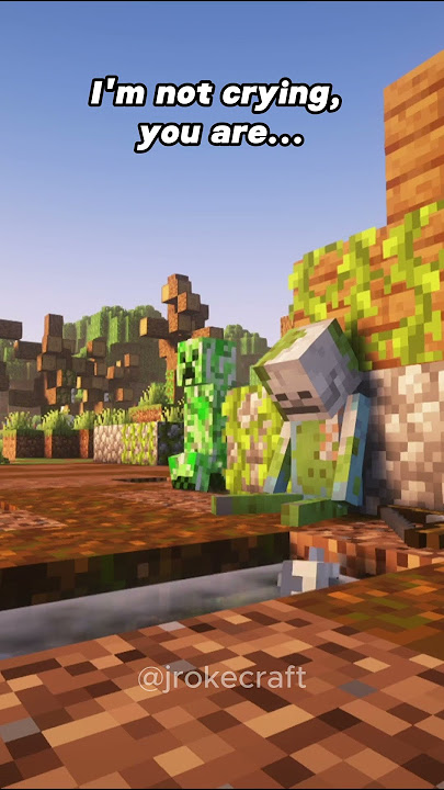 I'm not crying, you are...  #minecraft #sad