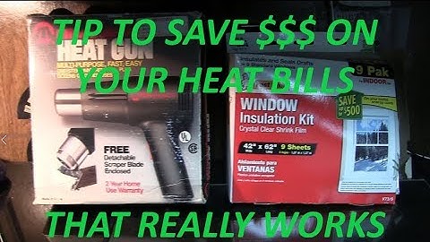 DIY Save $$$ by Insulating Windows with a Shrink Film Kit -   Medium Window