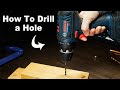How to drill a hole in wood