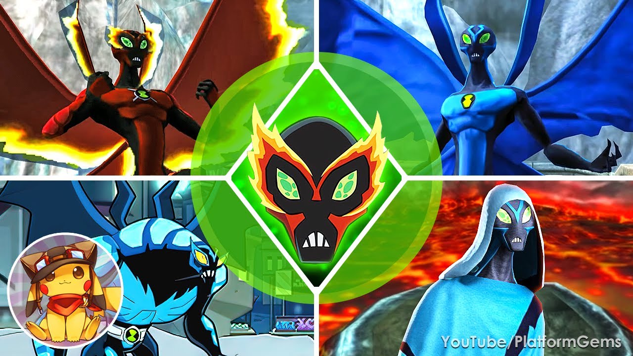 Evolution of Big Chill in Ben 10 Games (2008-2013) 