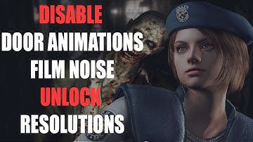 Resident Evil HD Remaster Disable Door Animation & Noise & Unlock Resolutions