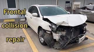 Restoring a Nissan Car After FrontEnd Collision