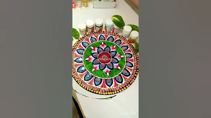 Dot Mandala Art for Beginners ✨💫 ✍️#rithaarts #dotmandala #shorts #trendingshorts #virslshorts