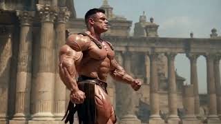 Godlike Massive Bodybuilder – AI Muscle Monster in Rome