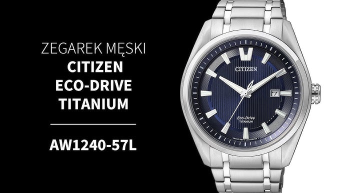 Men's Citizen Eco Drive Titanium Dress Watch AW1240 57L - YouTube