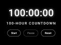 100 Hour Study Timer ⏳ Part 10 — Black Study Clock | Live Study With Me | No Music | Deep Focus