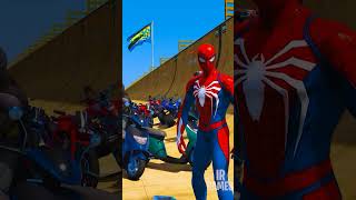 GTA V HOMEM ARANHA & SUPER HERÓIS EM UM NOVO DESAFIO ÉPICO #shorts