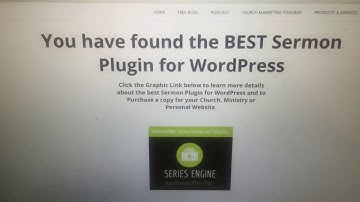 Best Sermon Plugin for WordPress - Finding Your Church