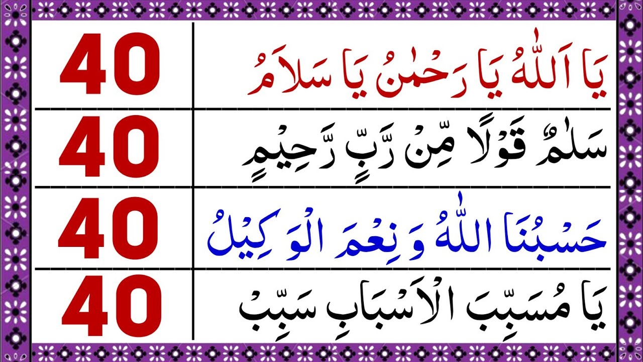 Most Powerful & Life Changing 4 Azkar | Ya Allah ya Rahman ya Raheem | Hasbunallahu zikr | 4 Azkar 