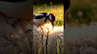 Unforgettable help🐑! An oxpecker is helping the 🐑. #wildlife #oxpecker #asmr #animals