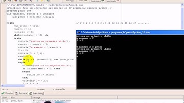 aula 1131 Algoritmos e Logica de programação   Exerc Primo 10  pascal II