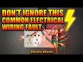 Don't ignore this common electrical wiring fault.⚡#electrician #electrical #diy