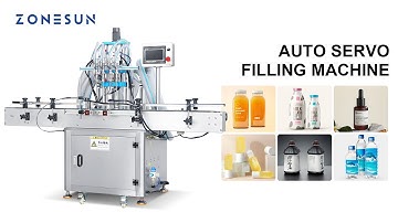 How To Use 4 Nozzles Servo Piston Pump Liquid Filling Machine