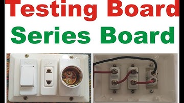 How To Make An Electric Series Test Board |Testing Board| With Circuit Diagram  Urdu/Hindi