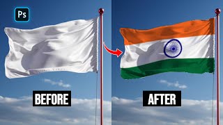 How To Design Flag Mockup In Photoshop | Photoshop foe beginners 2025