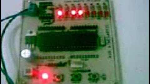 Wonderful Running LED With ATMEGA8535