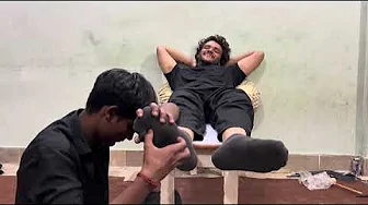 ASMR FEET CARE WEARING SOCKS OR SHOES