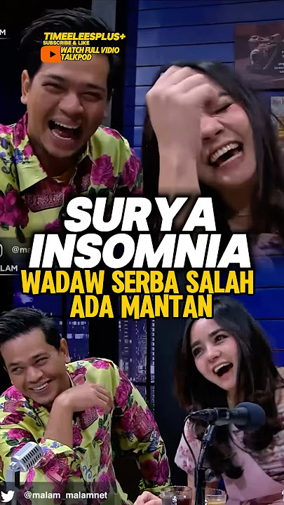 Surya belum bisa move on nih sama mantan‼️😂😭 #gitasinaga #suryainsomnia #trending #podcast #shorts